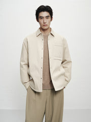 Men's 3D Jacquard Down Shirt Jacket
