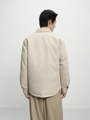 Men's 3D Jacquard Down Shirt Jacket