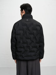 Men's Letter-Bonded Puffer Jacket