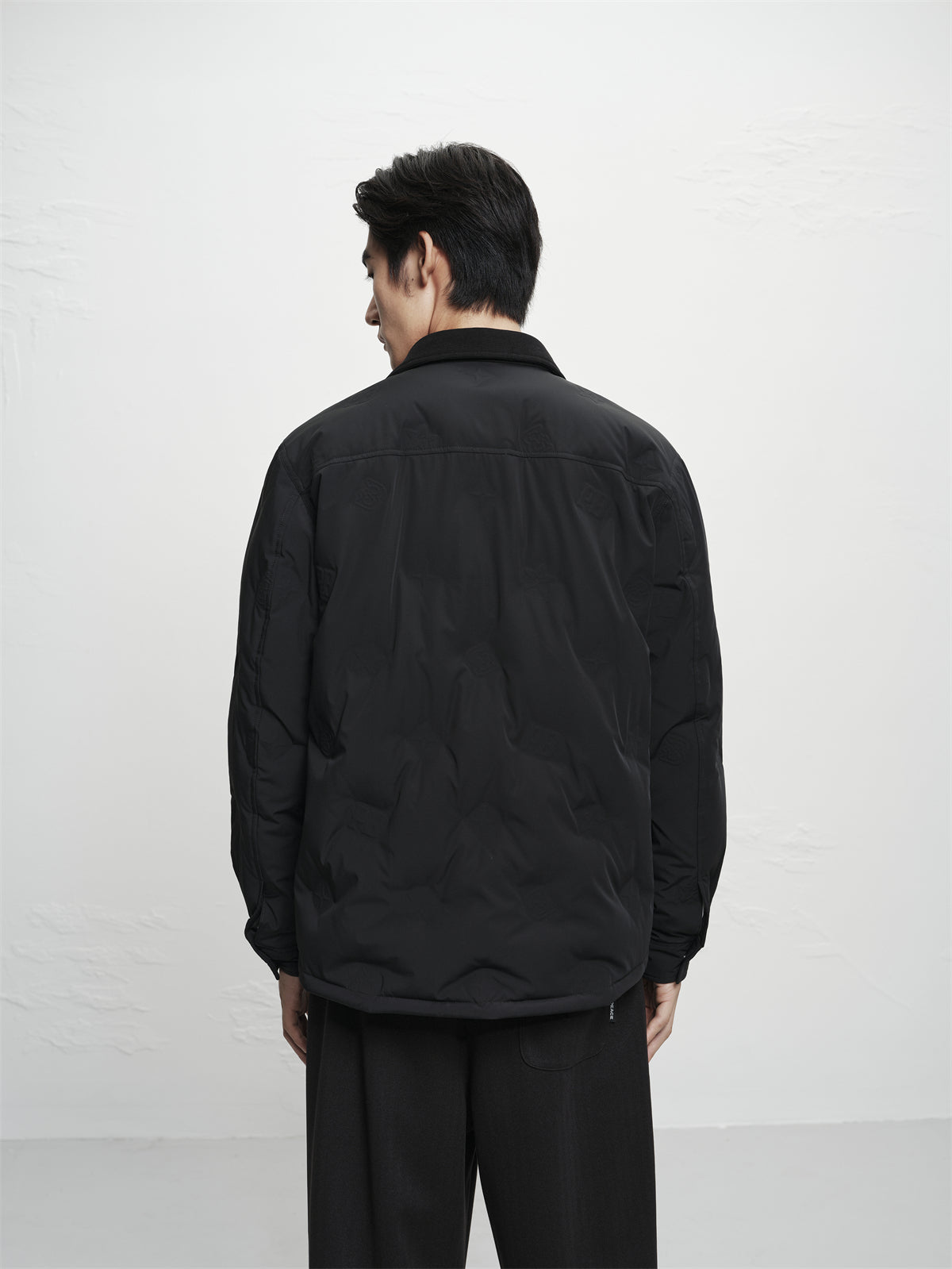 Men's Solid Lightweight Down Shirt Jacket