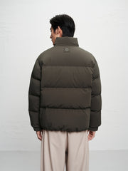 Men's Short Black-Gold Puffer Jacket