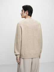 Men's Solid Raglan-Sleeve Sweater