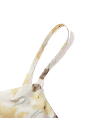 Women's Ruched Printed Slip Dress