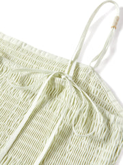 Women's Bodycon Smocked Slip Dress
