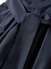 Women's Solid Pleated Bubble-Hem Dress