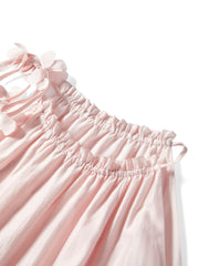 Women's French-style pink halter dress