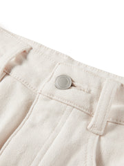 Women's Commuter Yak Down Warm White Wide-Leg Jeans