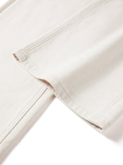 Women's Commuter Yak Down Warm White Wide-Leg Jeans