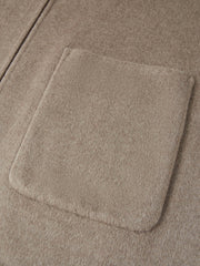 Women's Casual Wool-Silk Double-Face Reversible Coat