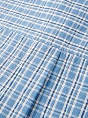 Women's Commuter Plaid Shirt & Knit Vest Two-Piece Set