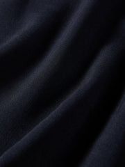Women's Casual Navy Wide-Leg Straight Pants