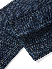 Women's Straight-Leg Jeans with Heavy Crochet Embroidery