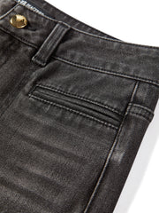 Women's Washed Wide-Leg Slightly Flared Pants