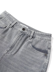 Women's Vintage Washed Wide-Leg Jeans