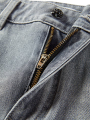 Women's Vintage Washed Wide-Leg Jeans