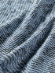 Women's High-Waist Leopard-Print Straight-Leg Jeans