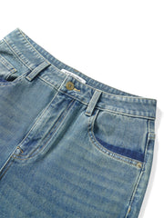 Women's Vintage Washed Wide-Leg Jeans