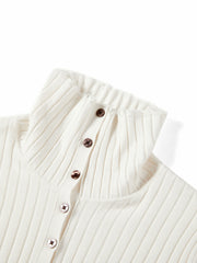 Women's Commuter 100% Wool Half-Placket Knit Pullover