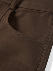 Women's Wide-Leg Curved Pants with Belt