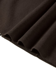 Women's Casual Solid Double-Zip Corset-Seam Cardigan