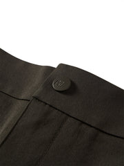 Women's Wide-Leg Casual Pants with Patch Detail