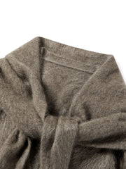 Women's Casual 100% Yak Down Longline Knit Cardigan