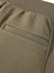 Women's Oversized Elastic-Waist Curved-Leg Pants