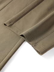 Women's Oversized Elastic-Waist Curved-Leg Pants