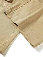 Women's Casual Cropped Straight-Leg Cargo Pants