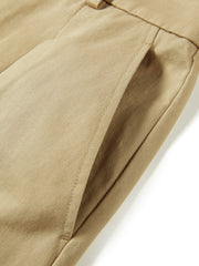 Women's Casual Cropped Straight-Leg Cargo Pants