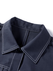 Women's Sleeveless Vest with Stitching Details