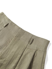 Women's high-waist A-line shorts with a scarf