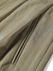 Women's high-waist A-line shorts with a scarf