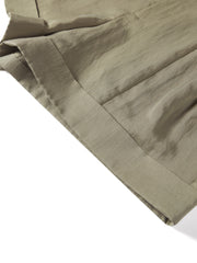 Women's high-waist A-line shorts with a scarf