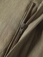Women's high-waist A-line shorts with a scarf