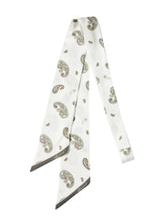 Women's high-waist A-line shorts with a scarf