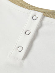 Women's Casual Color-block Fake Two-piece  Vest