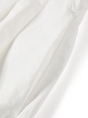 Women's White Pleated A-Line Skirt