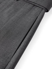 Women's Cropped Pleated Plaid Trousers