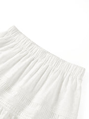 Women's High-Waist A-Line Tiered Skirt
