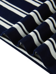 Women's Striped Polo Knit Dress
