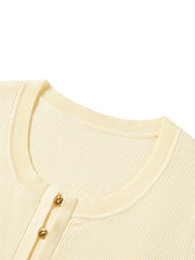 Women's Slim-Fit U-Neck Knit Cardigan