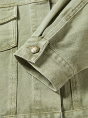 Women's Cropped Oversized Denim Jacket