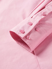 Women's Cropped Oversized Shirt with Drawstring Hem