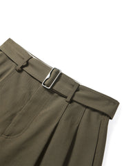 Women's High-Waist Wide-Leg Suit Trousers