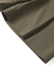 Women's Pleated Knee-Length Trousers