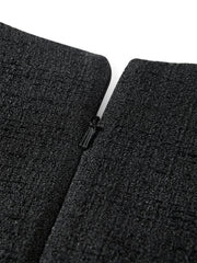 Women's Sleeveless Fitted Tweed Dress