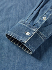 Women's Loose-Fit Washed Denim Shirt