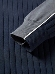 Women's Contrast Dual-Zip Knit Cardigan