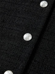 Women's Cropped Contrast Tweed Jacket